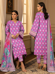 Ittehad X Bin Ameer Premium Karandi Unstitched Printed 3Pc Suit D-09
