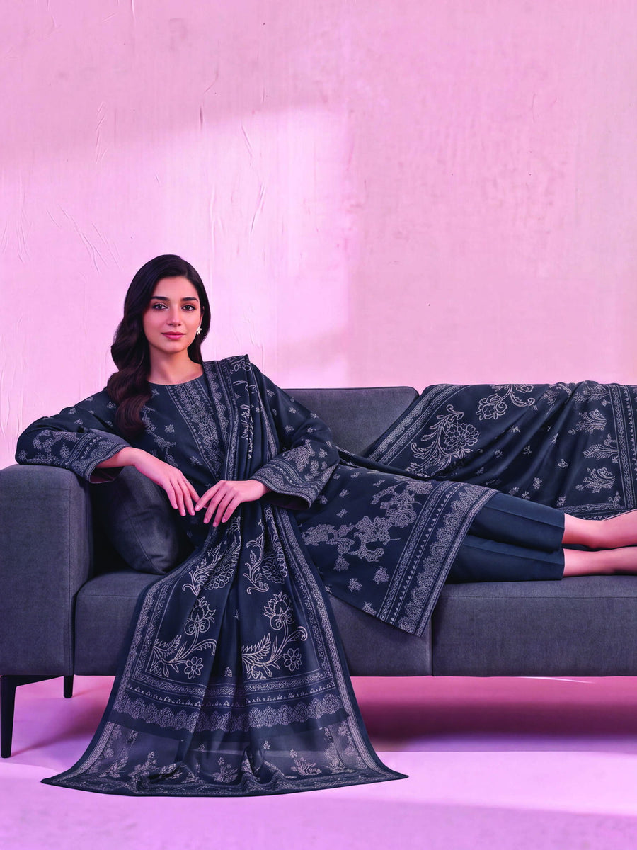 Zeenia Marina Vol-02 Digital Printed Linen Unstitched 3Pc Suit DS-08