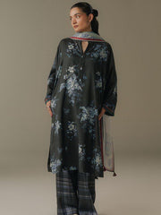Coco by Zara Shahjahan Prints Vol-05 Unstitched Linen 3Pc Suit D-06B Hushed Ember