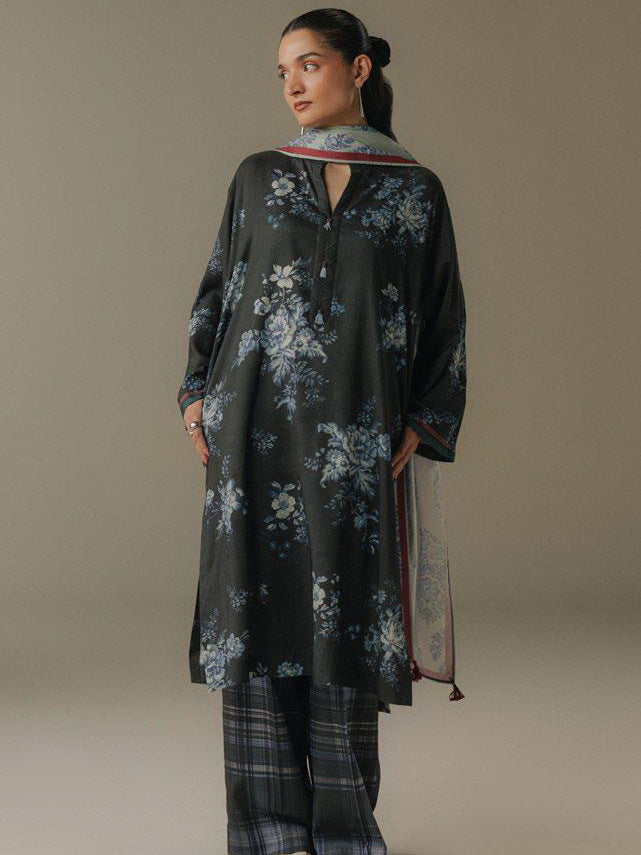 Coco by Zara Shahjahan Prints Vol-05 Unstitched Linen 3Pc Suit D-06B Hushed Ember