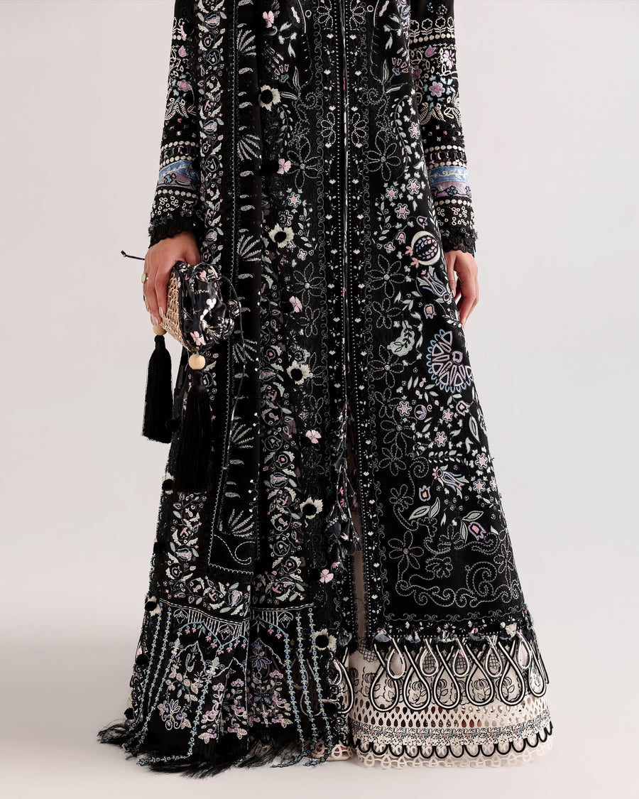 Suffuse by Sana Yasir Eid Lawn Unstitched Embroidered 3Pc Suit - MERAVI