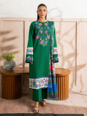 RajBari Parisa Premium Embroidered Lawn Unstitched 3Pc Suit D-10