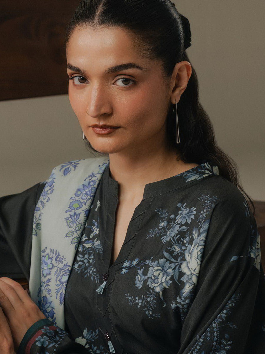 Coco by Zara Shahjahan Prints Vol-05 Unstitched Linen 3Pc Suit D-06B Hushed Ember