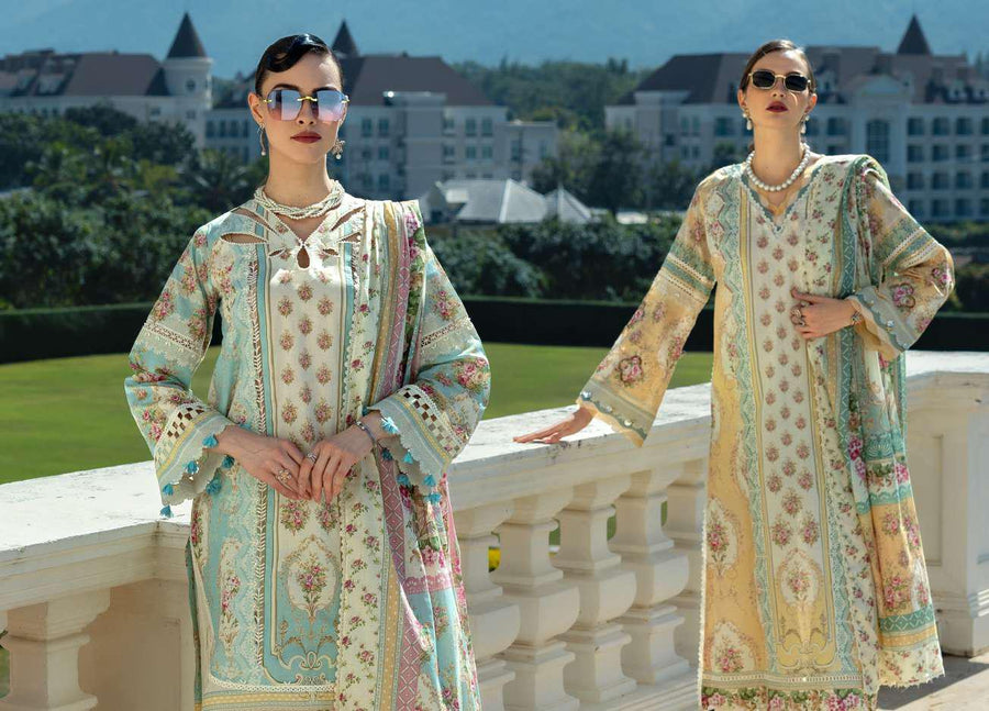 Elaf Prints Unstitched Printed Lawn 3Pc Suit EPE-03B DAHLIA DREAM