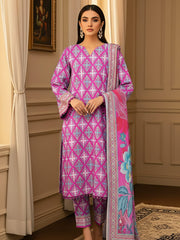 Ittehad X Bin Ameer Premium Karandi Unstitched Printed 3Pc Suit D-09