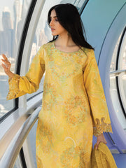 Rang Rasiya Carnation Embroidered Lawn Unstitched 3Pc Suit D-03 LIANA