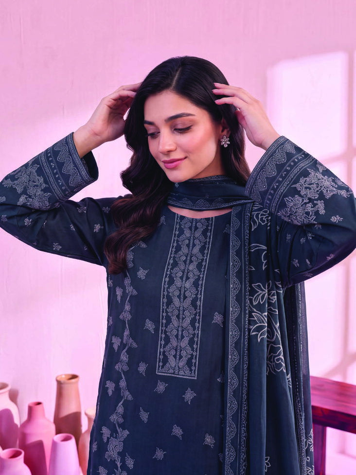 Zeenia Marina Vol-02 Digital Printed Linen Unstitched 3Pc Suit DS-08