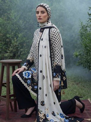 Al Zohaib Colors Printed Linen Unstitched 3Pc Suit D-07