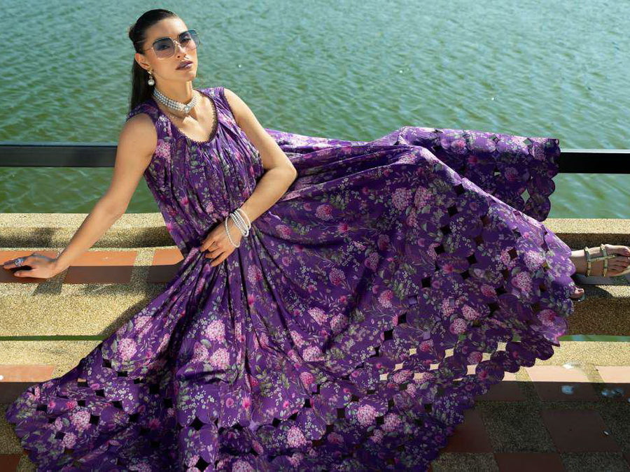 Elaf Prints Unstitched Printed Lawn 3Pc Suit EPE-04A VICTORIAN AFFAIR