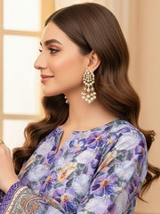 Ittehad X Bin Ameer Premium Karandi Unstitched Printed 3Pc Suit D-10