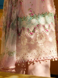 Elaf Premium Signature Embroidered Lawn Unstitched 3Pc Suit EST-01B PINK PETAL