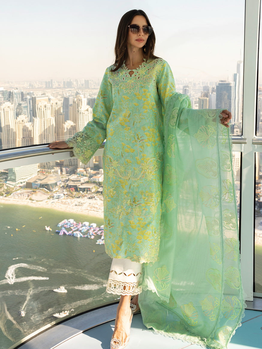 Rang Rasiya Carnation Embroidered Lawn Unstitched 3Pc Suit D-06 BELLA