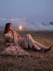 Al Zohaib Colors Printed Linen Unstitched 3Pc Suit D-08