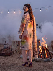 Al Zohaib Colors Printed Linen Unstitched 3Pc Suit D-08