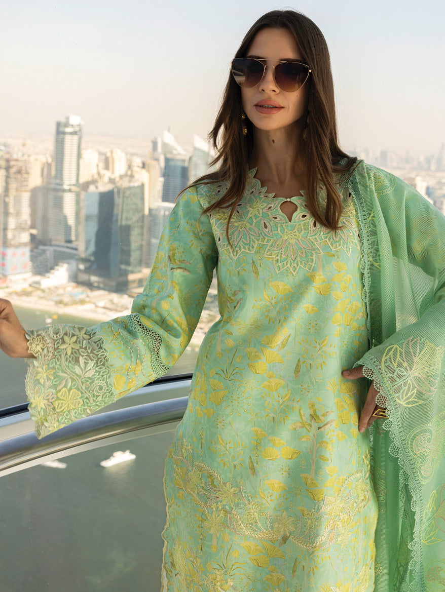 Rang Rasiya Carnation Embroidered Lawn Unstitched 3Pc Suit D-06 BELLA