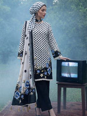 Al Zohaib Colors Printed Linen Unstitched 3Pc Suit D-07