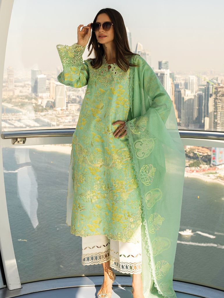 Rang Rasiya Carnation Embroidered Lawn Unstitched 3Pc Suit D-06 BELLA
