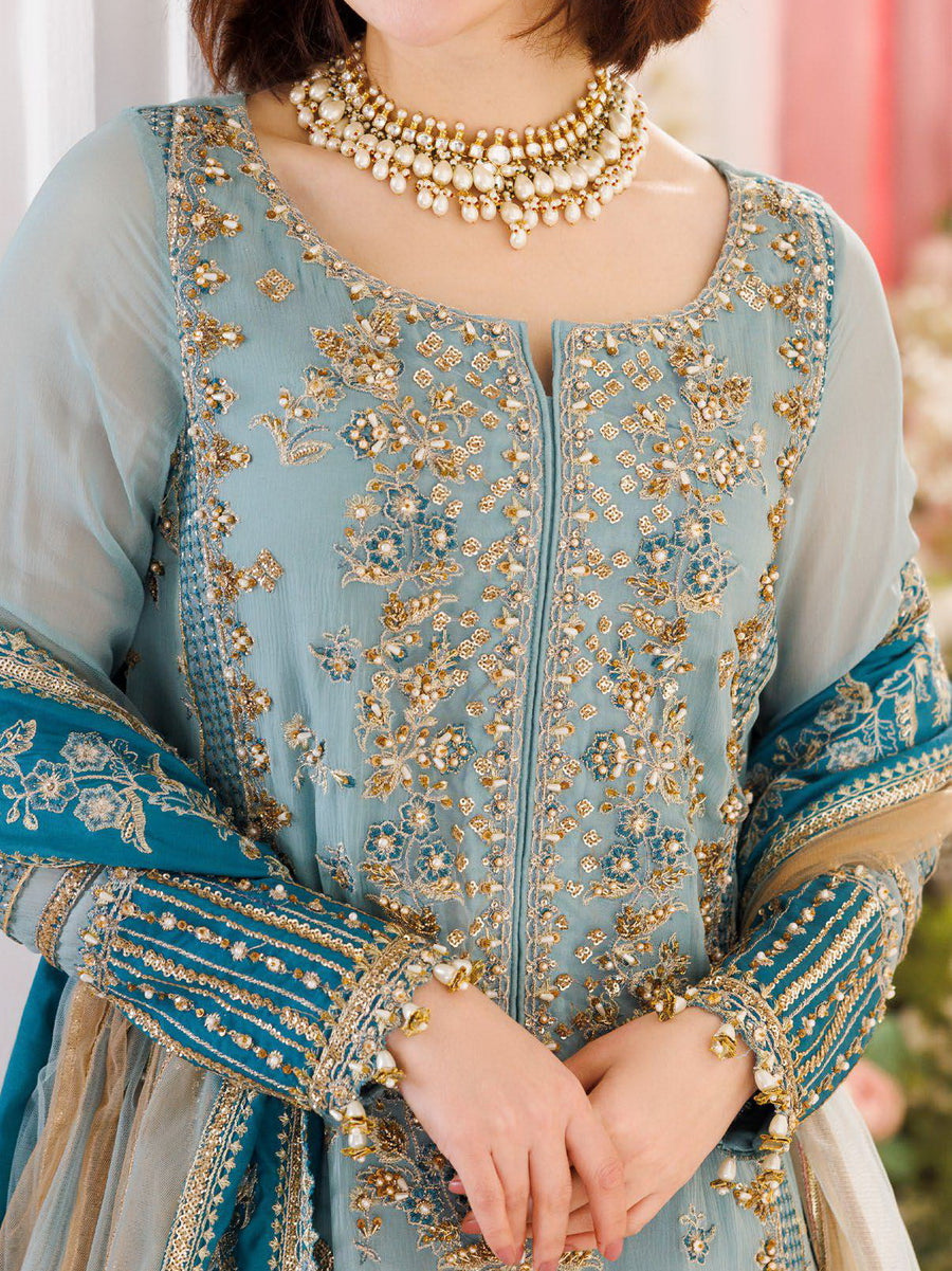Charizma Dastan-e-Jashan Luxury Chiffon Unstitched 3Pc Suit DJ5-08