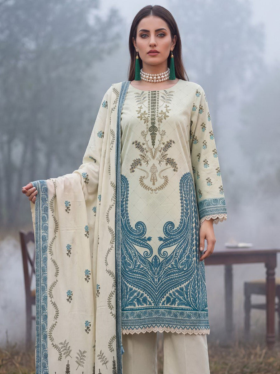 Al Zohaib Colors Printed Linen Unstitched 3Pc Suit D-09