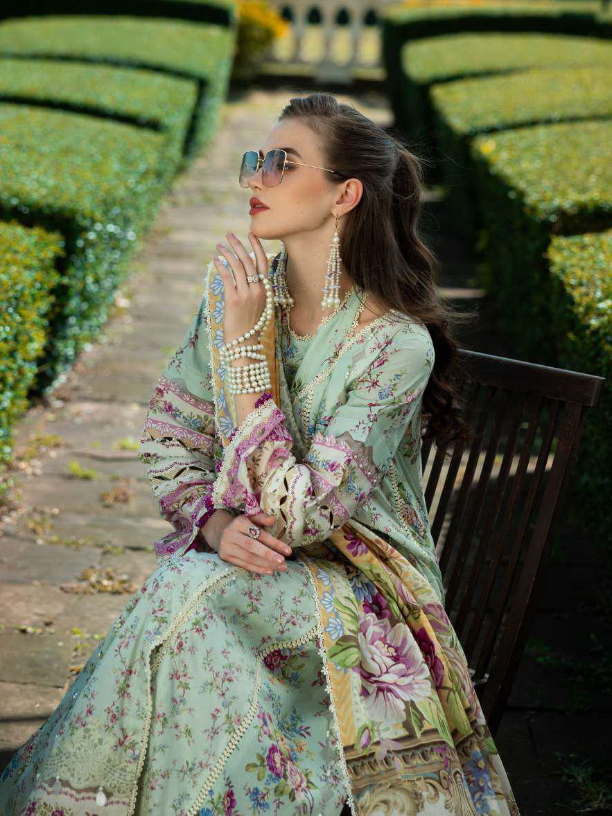 Elaf Prints Unstitched Printed Lawn 3Pc Suit EPE-07A GARDEN GOODNESS