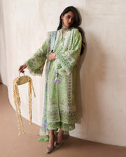 Suffuse by Sana Yasir Eid Lawn Unstitched Embroidered 3Pc Suit - NAVIEL