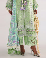 Suffuse by Sana Yasir Eid Lawn Unstitched Embroidered 3Pc Suit - NAVIEL