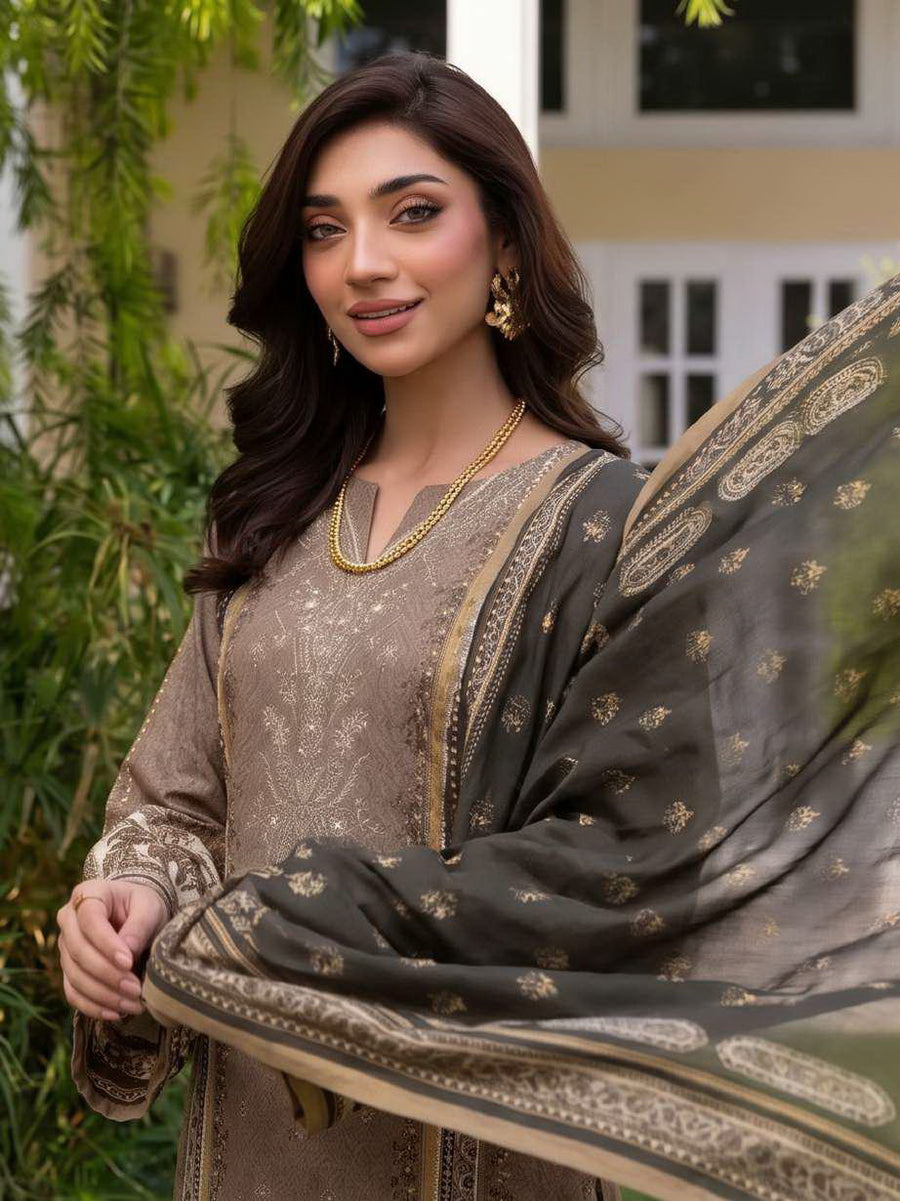 Motifz Rang Digital Printed Linen Unstitched 3Pc Suit 2026-LEYANA