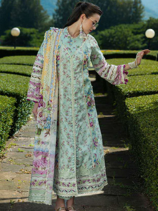Elaf Prints Unstitched Printed Lawn 3Pc Suit EPE-07A GARDEN GOODNESS