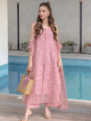 Rang Rasiya Carnation Embroidered Lawn Unstitched 3Pc Suit D-10 MILA