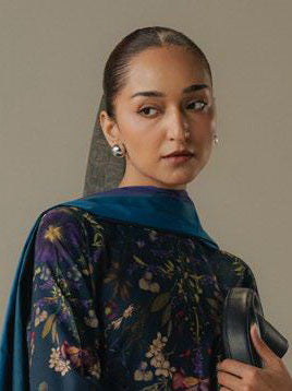 Coco by Zara Shahjahan Prints Vol-05 Unstitched Linen 3Pc Suit D-08A Morning Echo
