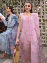 Rang Rasiya Carnation Embroidered Lawn Unstitched 3Pc Suit D-10 MILA