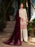 NUREH Exclusive Embroidered Leather Peach Unstitched 3Pc Suit NE-181