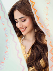NUREH Khuwab Embroidered Swiss Lawn Unstitched 3 Piece Suit NE-144