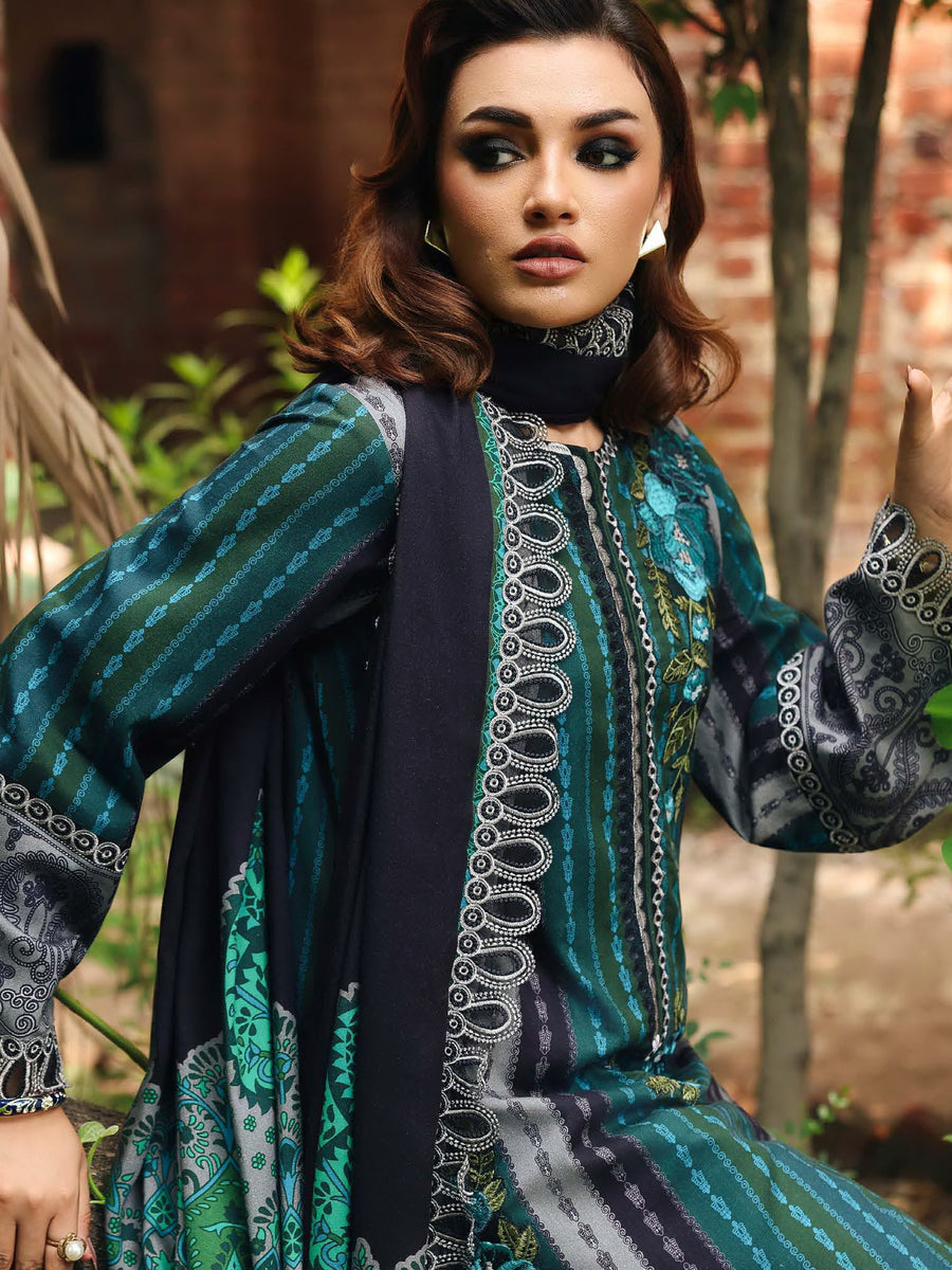 Charizma Combination Vol-02 Embroidered Linen Unstitched 3Pc Suit CCW6-12