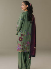Coco by Zara Shahjahan Prints Vol-05 Unstitched Linen 3Pc Suit D-08B Morning Echo