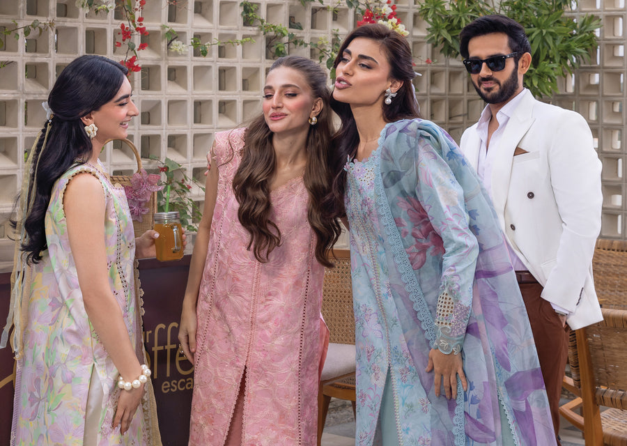 Rang Rasiya Carnation Embroidered Lawn Unstitched 3Pc Suit D-10 MILA