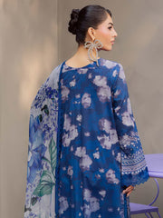 NUREH Signature Prints Unstitched Printed Lawn 3Pc Suit SP-157