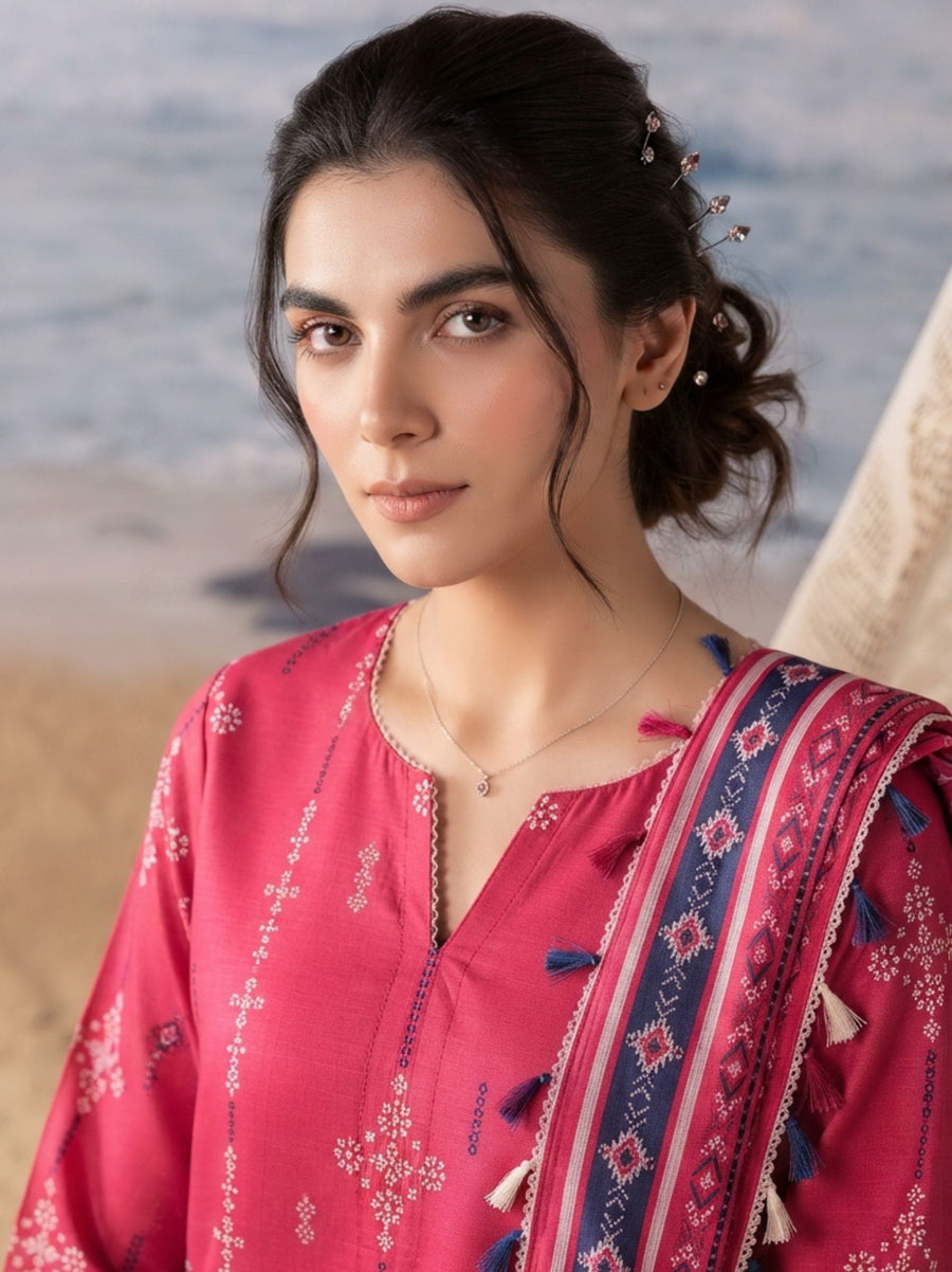 Sooz-e-Winter by Fiza Noor Printed Khaddar Unstitched 3Pc Suit D-11