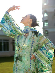 Elaf Prints Unstitched Printed Lawn 3Pc Suit EPE-01B EMERALD ISLE