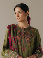 Coco by Zara Shahjahan Prints Vol-05 Unstitched Linen 3Pc Suit D-09A Terracotta Sky