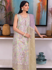 Rang Rasiya Carnation Embroidered Lawn Unstitched 3Pc Suit D-04 LARA