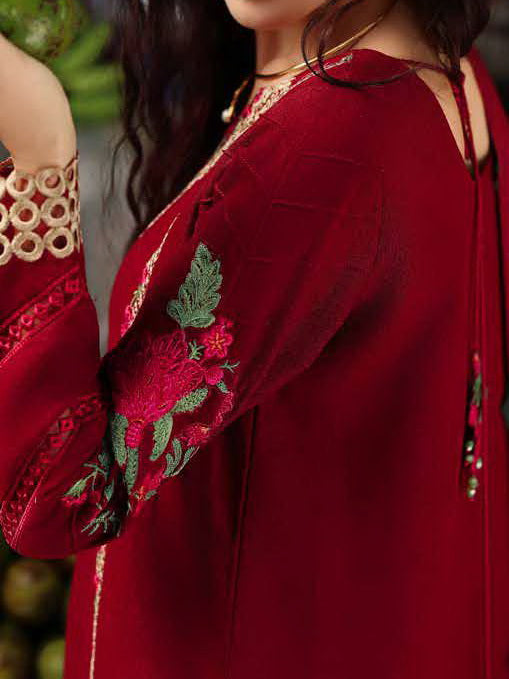 Charizma Poshima Embroidered Leather Unstitched 3Pc Suit PSW5-01