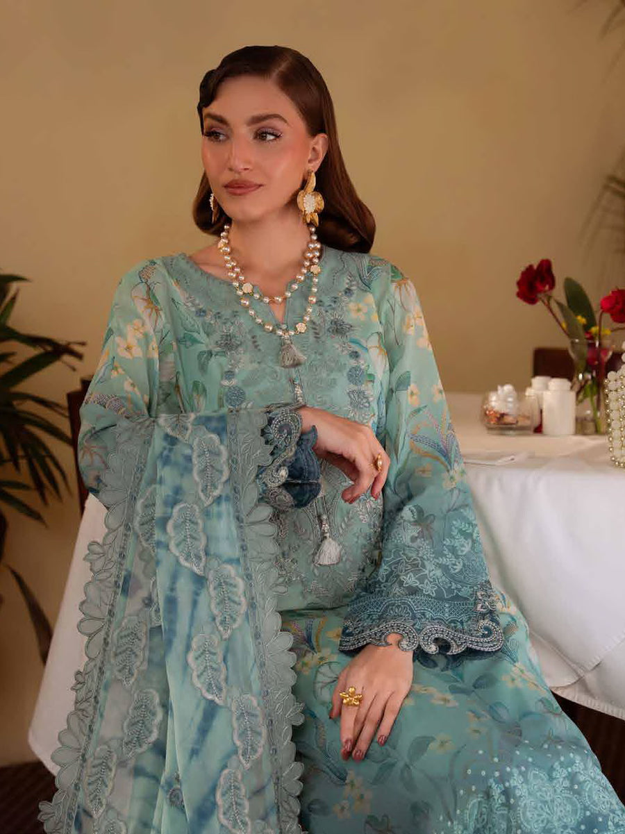 NUREH Maya Embroidered Swiss Lawn Unstitched 3Pc Suit NS-160