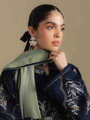 Coco by Zara Shahjahan Winter Unstitched Khaddar 3Pc Suit D-01B AMBER