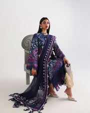 Suffuse by Sana Yasir Eid Lawn Unstitched Embroidered 3Pc Suit - ELORA