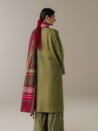 Coco by Zara Shahjahan Prints Vol-05 Unstitched Linen 3Pc Suit D-09A Terracotta Sky