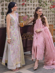 Rang Rasiya Carnation Embroidered Lawn Unstitched 3Pc Suit D-04 LARA