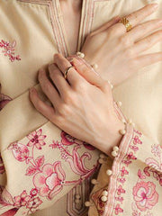 Coco by Zara Shahjahan Winter Unstitched Khaddar 3Pc Suit D-10A SNOWDROP
