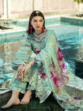 Elaf Premium Signature Embroidered Lawn Unstitched 3Pc Suit EST-03A TURQUOISE