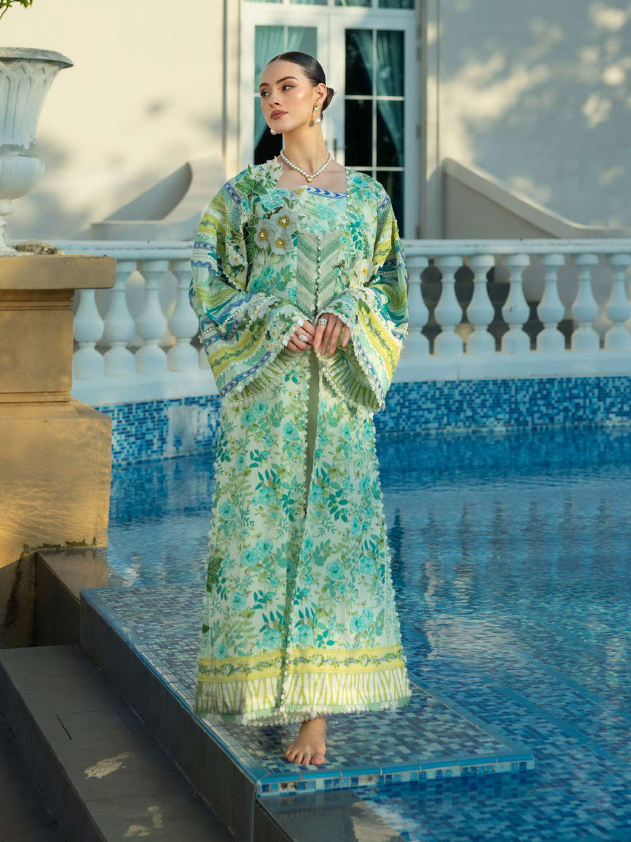 Elaf Prints Unstitched Printed Lawn 3Pc Suit EPE-01B EMERALD ISLE